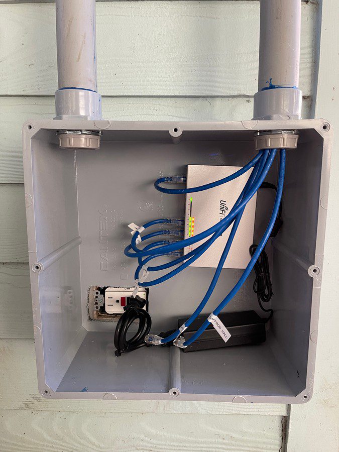 data cables network switch install