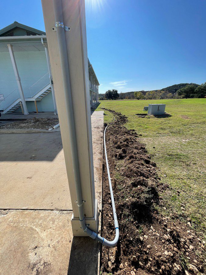 install burial data cable underground