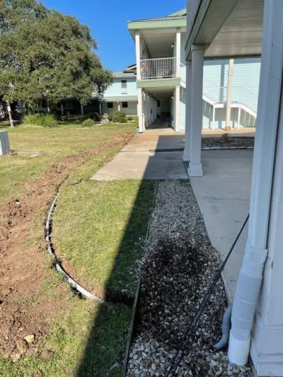 Installed underground data cable conduit